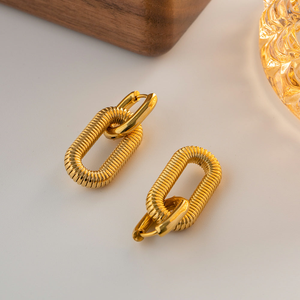 Greece Gold Drop Earrings